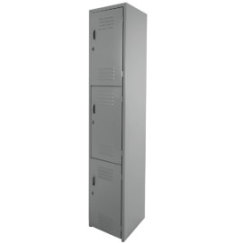 Locker Estandar 3 puertas Met?lico 180 x 36 x 37