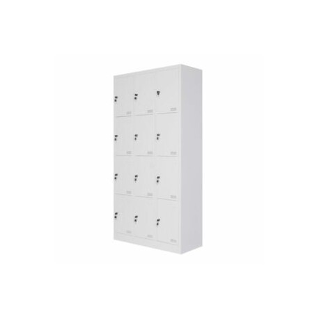 Locker Metalico 12 Puertas Blanco