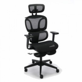 Silla Ejecutiva H10 Con Descansa Pies Y Brazos 3D