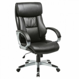 Sillon Ejecutivo Con Brazos Vinil Negro