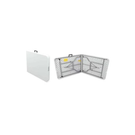 Mesa plegable rectangular 2 secciones 183 x 76