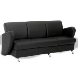 Sofa Alce de 3 plazas Piel Negro