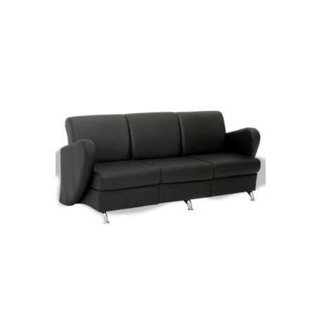 Sofa Alce de 3 plazas Piel Negro