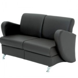 Sofa Alce de 2 plazas Piel Negro