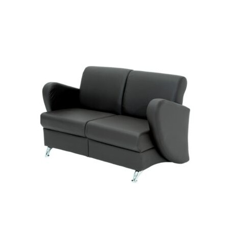 Sofa Alce de 2 plazas Piel Negro